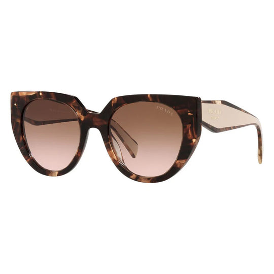Prada PR15WF Oversized Square Sunglasses Caramel Tortoise