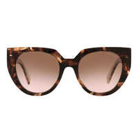 Prada PR15WF Oversized Square Sunglasses Caramel Tortoise