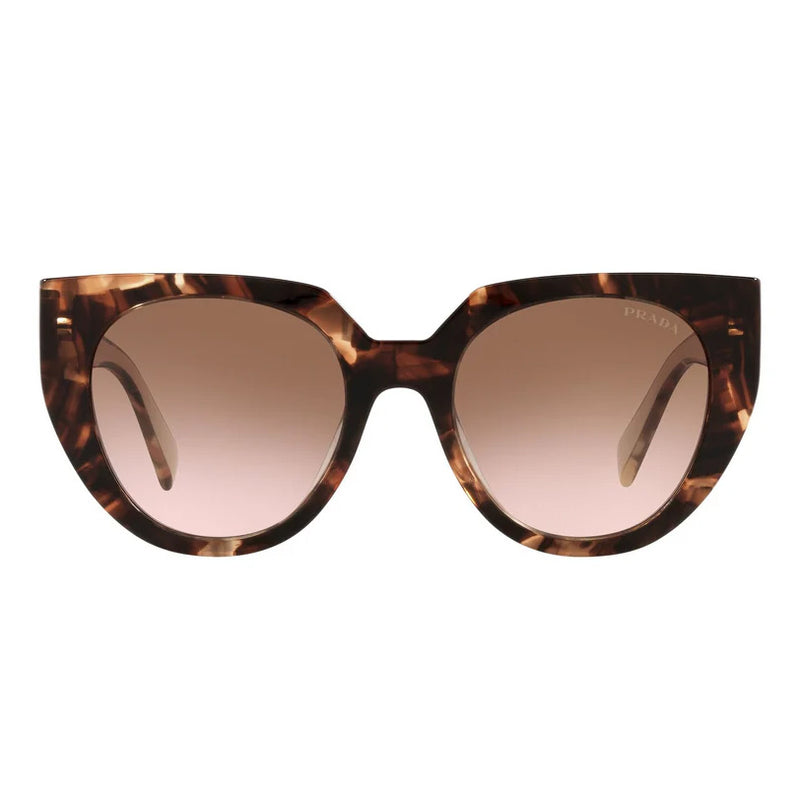 Prada PR15WF Oversized Square Sunglasses Caramel Tortoise