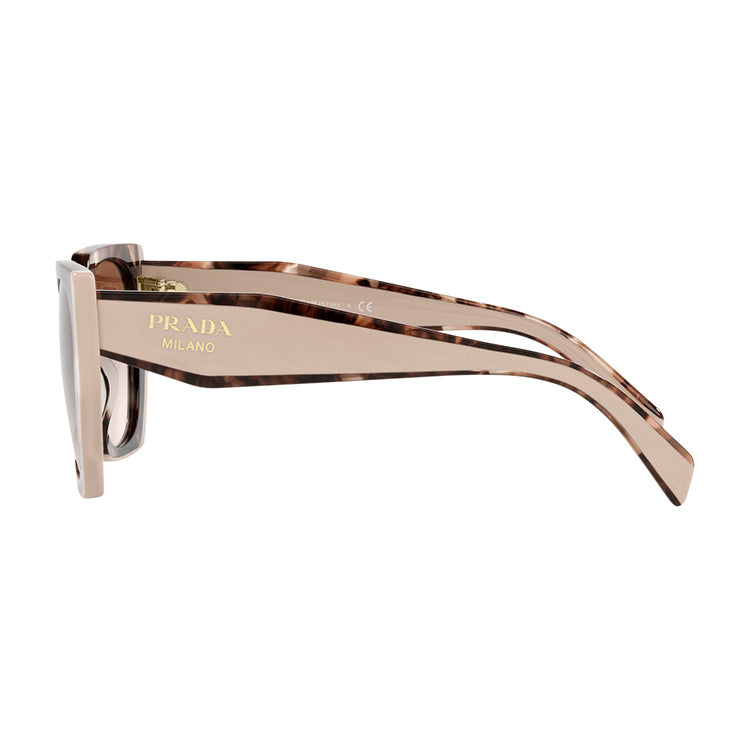 Prada PR15WF Oversized Square Sunglasses Caramel Tortoise