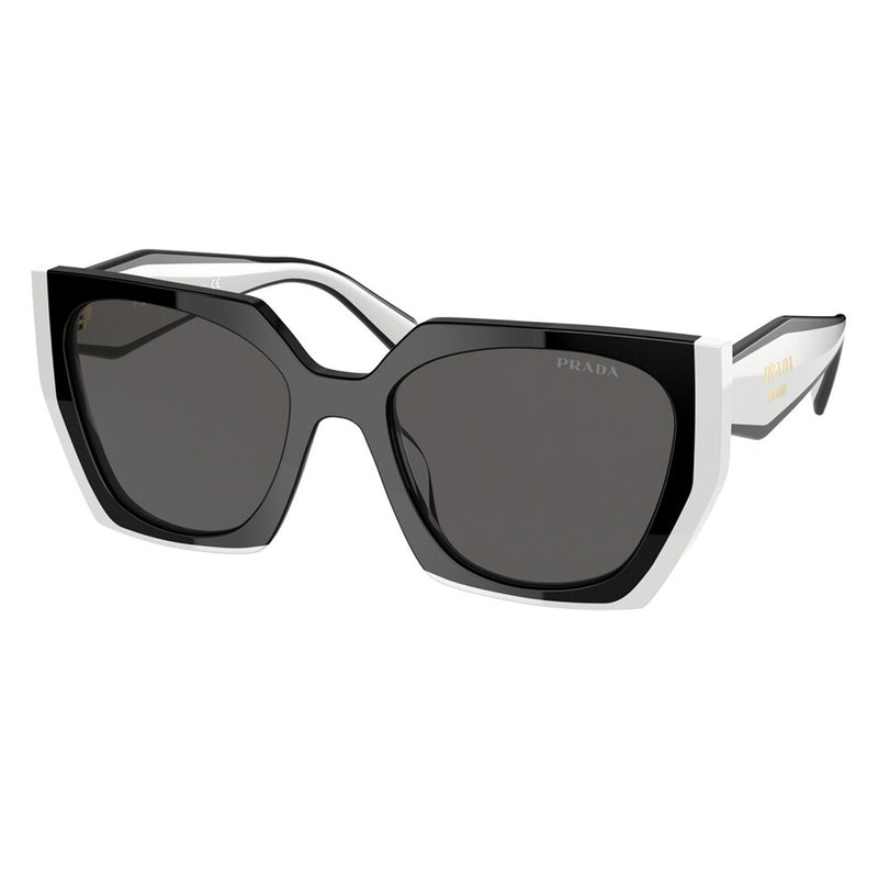 Prada PR15WS Rectangle Sunglasses Black Talc