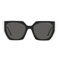 Prada PR15WS Rectangle Sunglasses Black Talc