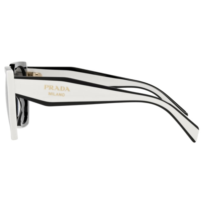 Prada PR15WS Rectangle Sunglasses Black Talc