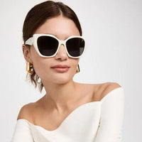 Prada PR19ZS Oversized Square Sunglasses White