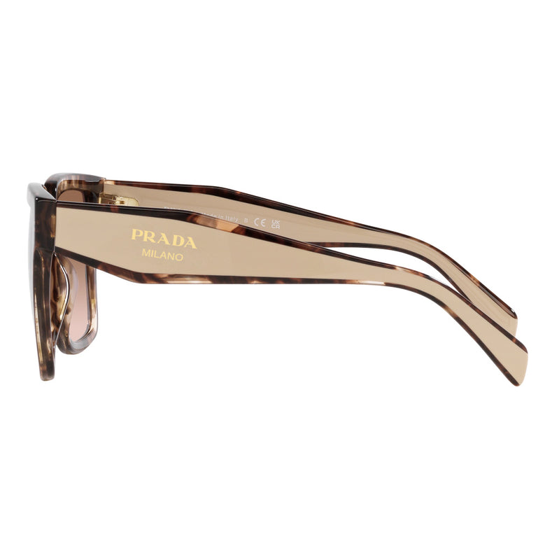 Prada PR24ZS Rectangle Sunglasses Caramel Tortoise