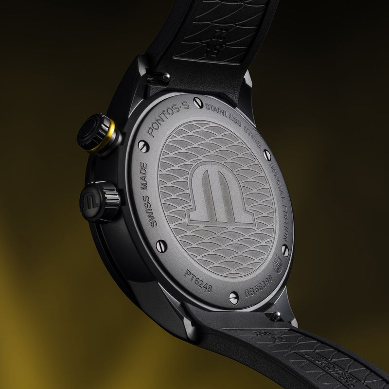 Maurice Lacroix Pontos S Diver Men's Black Special Edition Watch PT6248-DLB00-330-2