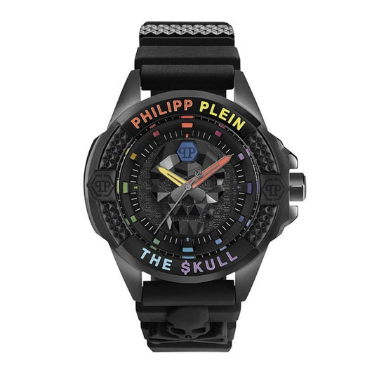 Philipp Plein Mens Watch The Skull Black Rainbow PWAAA0621