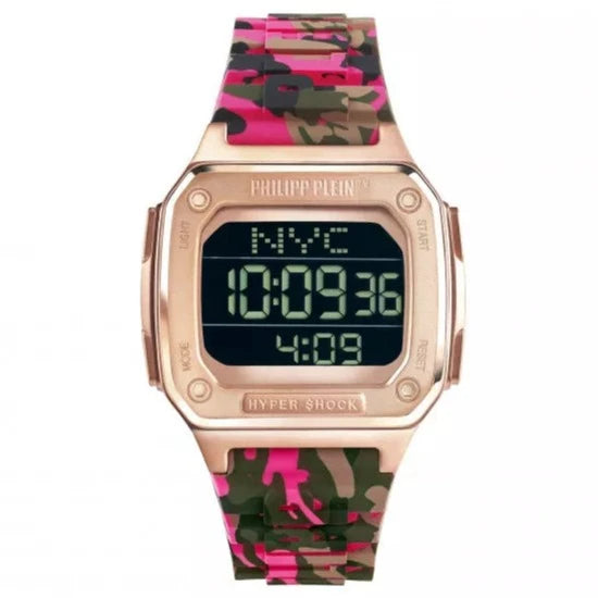 Philipp Plein PWHAA1622 Watch Unisex Hyper Shock Fuchsia Camo Watch