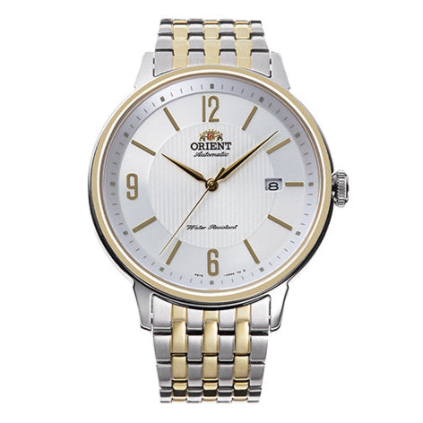 Orient Men's Silver Rose Gold Automatic Watch RA-AC0J07S