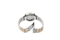 Orient Men's Silver Rose Gold Automatic Watch RA-AC0J07S