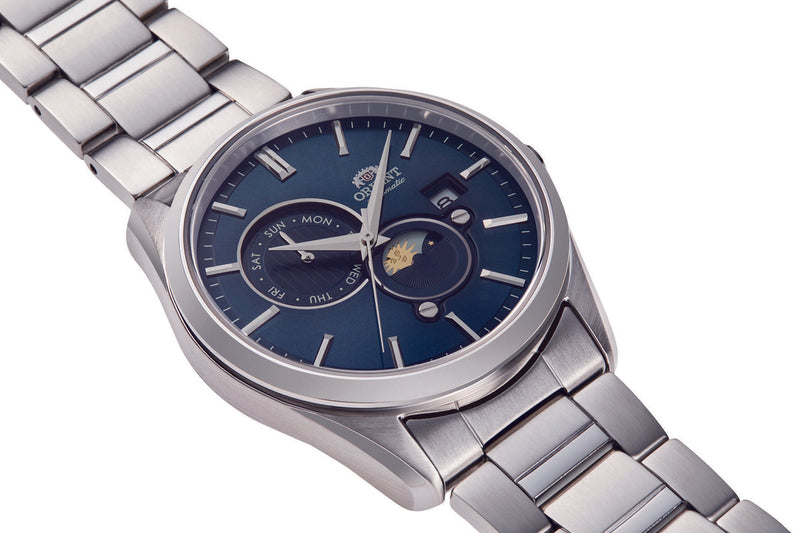 Orient Men's Blue Day/Night Automatic Watch RA-AK0308L
