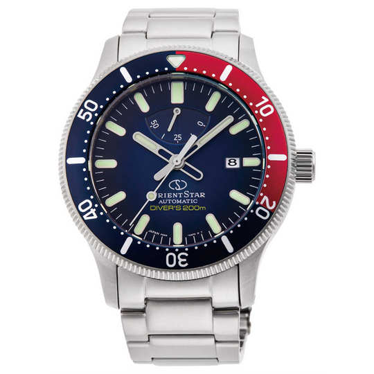 Orient Star Diver's Men's Silver Watch RE-AU0306L00B