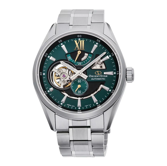 Orient Star Men's Green Skeleton Automatic Watch RE-AV0114E