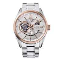 Orient Star Men's Ivory Silver Open Heart Automatic Watch RE-AV0123G
