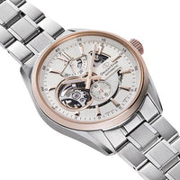 Orient Star Men's Ivory Silver Open Heart Automatic Watch RE-AV0123G
