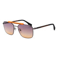 Converse Men's Sunglasses Square Flat Top Matte Grey and Orange