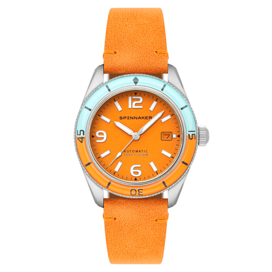 Spinnaker Fleuss Automatic Men's Orange Retro Watch SP-5055-0F