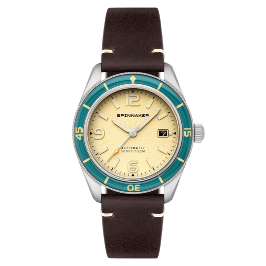Spinnaker Fleuss Automatic Men's Beige Retro Watch SP-5055-0G