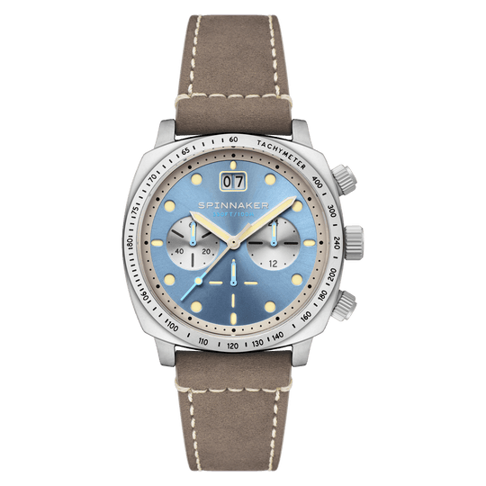 Spinnaker Hull Chronograph Men's Blue Retro Watch SP-5068-04