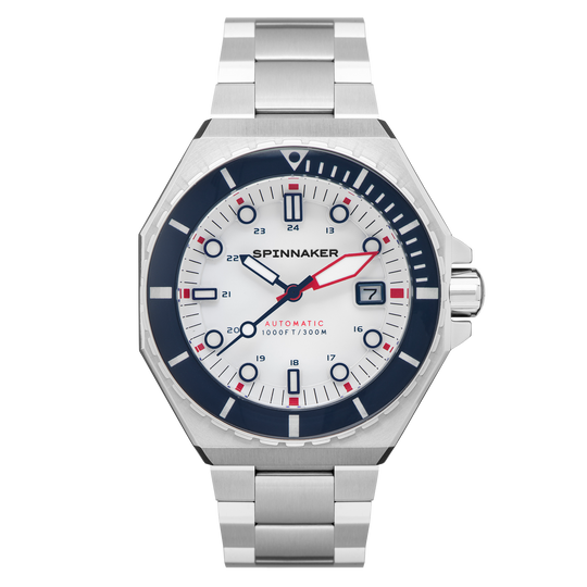 Spinnaker Dumas Men’s White Automatic Diver Watch SP-5081-HH