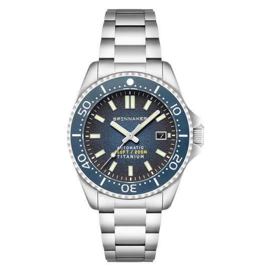 Spinnaker Tesei Titanium Tactical Blue Automatic Watch SP-5084-55