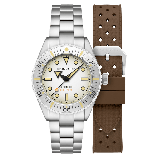 Spinnaker Spence 300 White Automatic Diver Watch SP-5097-66