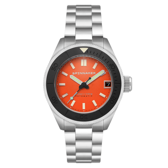 Spinnaker Piccard Men's Orange Automatic Dive Watch SP-5098-99