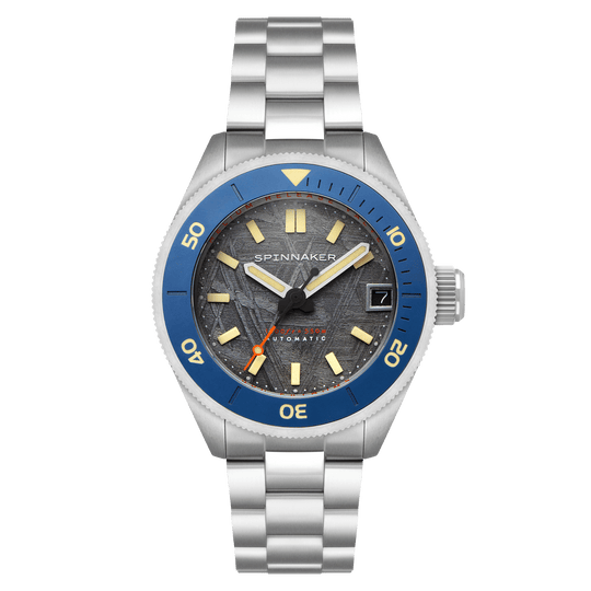 Spinnaker Piccard Men's Grey Bllue Diver Automatic Watch SP-5098-AA