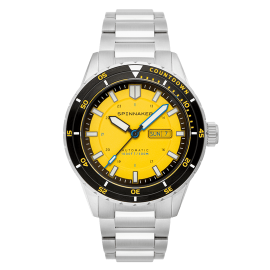 Spinnaker Hass Automatic Men's Yellow Diver Watch SP-5099-33