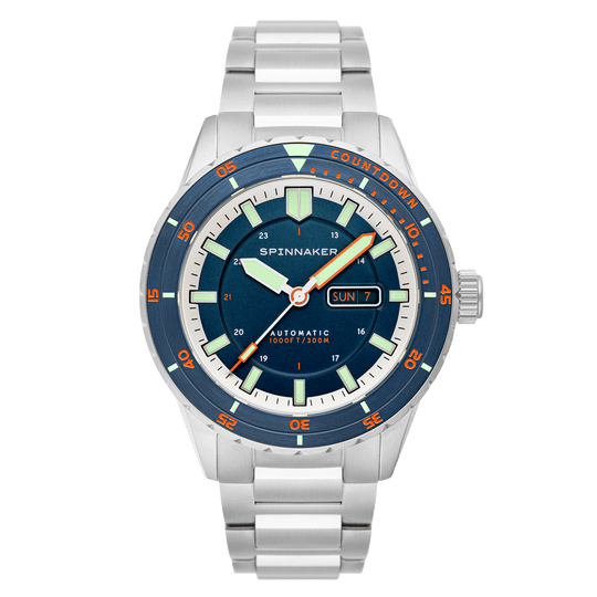 Spinnaker Hass Automatic Men's Blue Diver Watch SP-5099-44