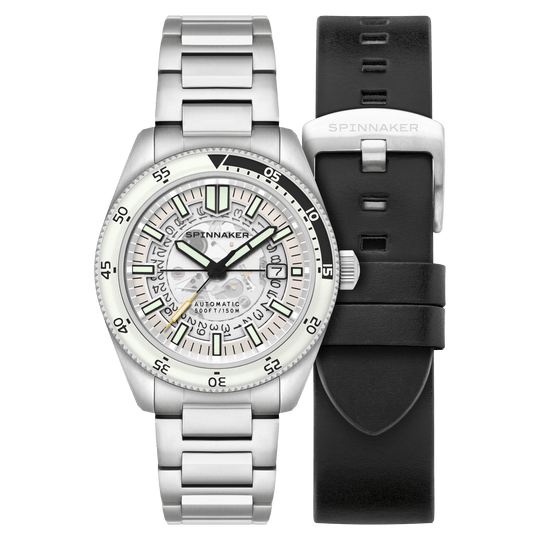 Spinnaker Fleuss Men's White Automatic Watch SP-5118-33