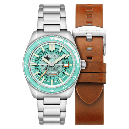 Spinnaker Fleuss Men's Automatic Blue Turquoise Watch SP-5118-44