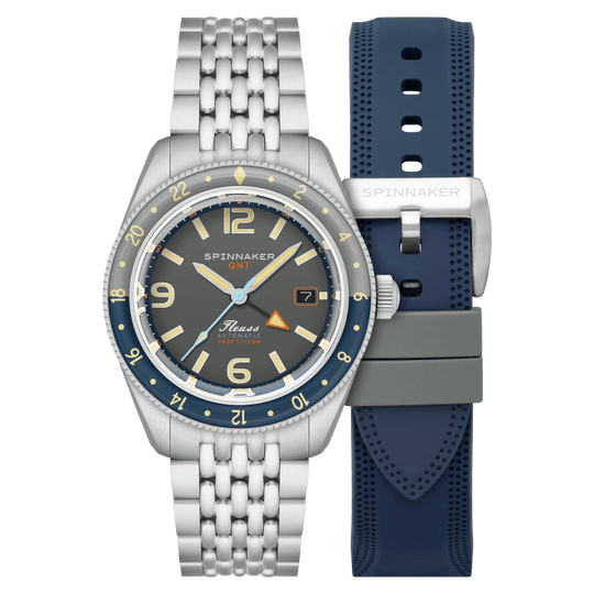 Spinnaker Fleuss GMT Automatic Men's Grey Watch SP-5120-11