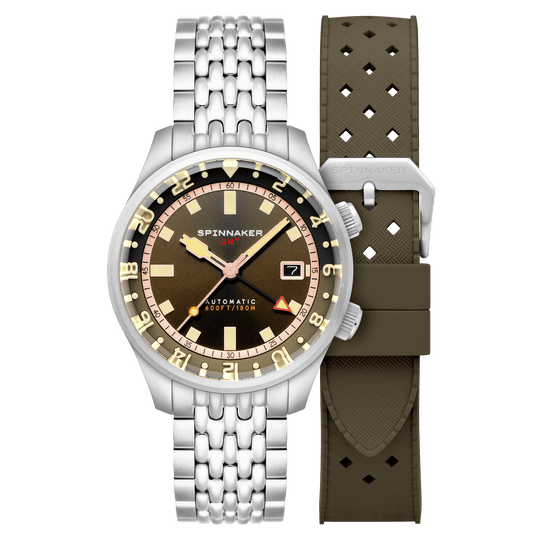 Spinnaker Bradner Automatic GMT Men's Brown Watch SP-5121-22