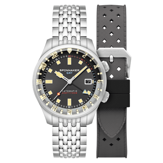 Spinnaker Bradner Automatic GMT Men's Grey Watch SP-5121-33