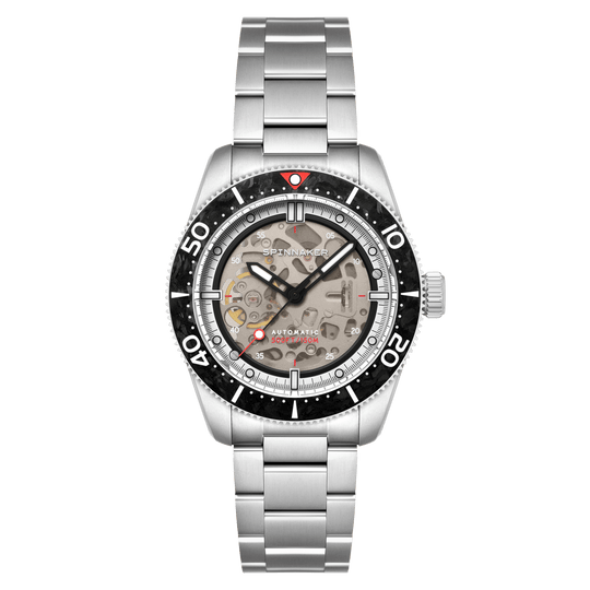 Spinnaker Croft 42 Skeleton Men's Black Watch SP-5134-11