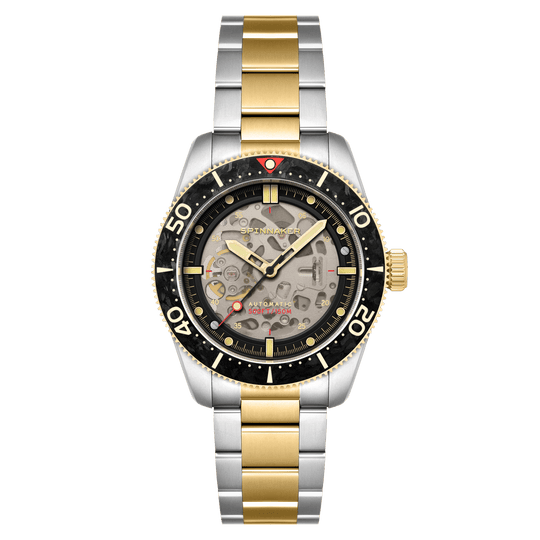 Spinnaker Croft 42 Skeleton Men's Black Watch SP-5134-22