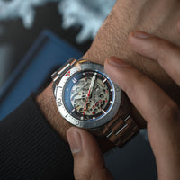 Spinnaker Croft 42 Skeleton Men's Black Watch SP-5134-33
