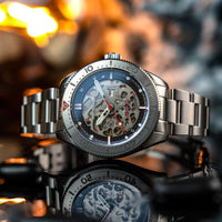Spinnaker Croft 42 Skeleton Men's Black Watch SP-5134-33
