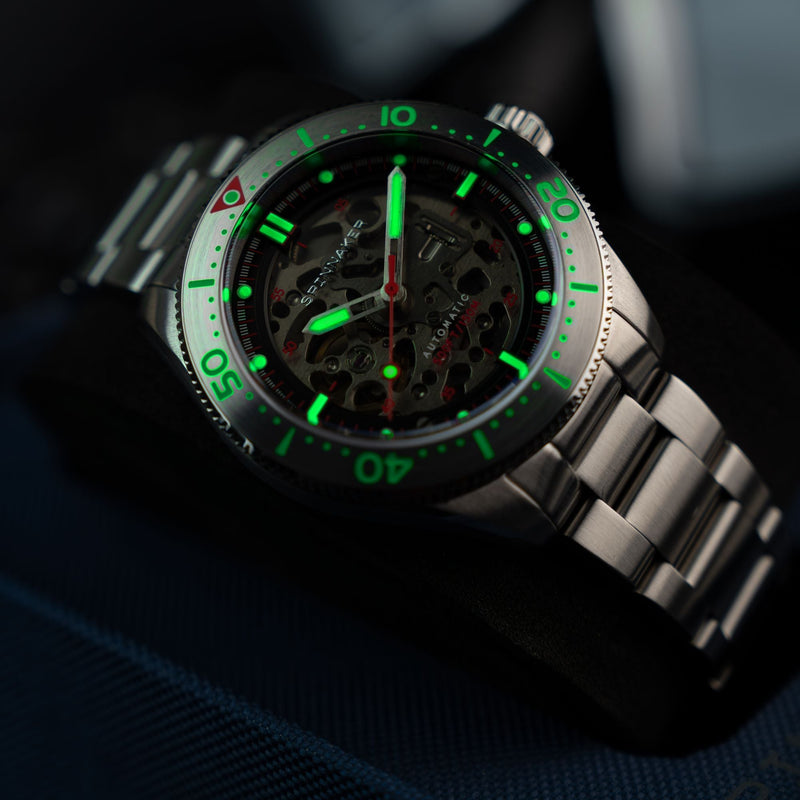Spinnaker Croft 42 Skeleton Men's Black Watch SP-5134-33