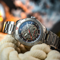 Spinnaker Croft 42 Skeleton Men's Black Watch SP-5134-33