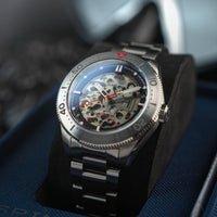 Spinnaker Croft 42 Skeleton Men's Black Watch SP-5134-33