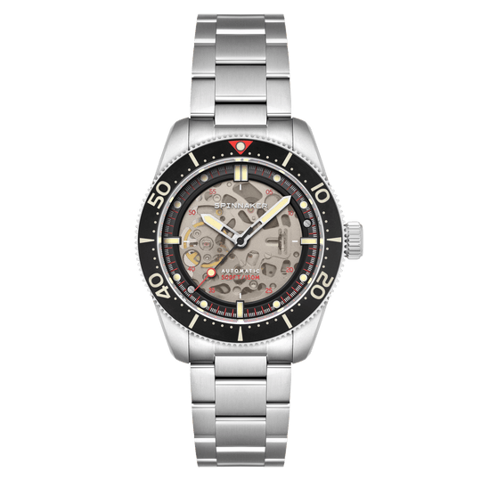 Spinnaker Croft 42 Skeleton Men's Black Watch SP-5134-55
