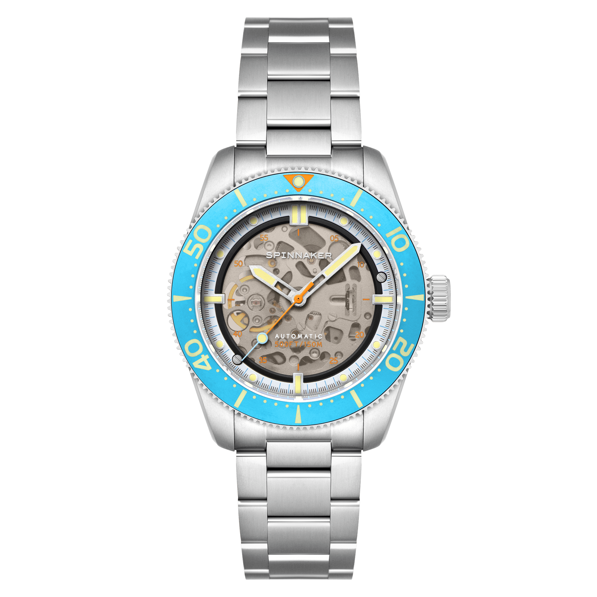 Spinnaker Croft 42 Skeleton Blue Watch – Exposed Mechanics