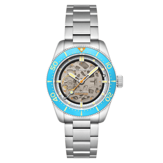Spinnaker Croft 42 Skeleton Men's Blue Automatic Watch SP-5134-77