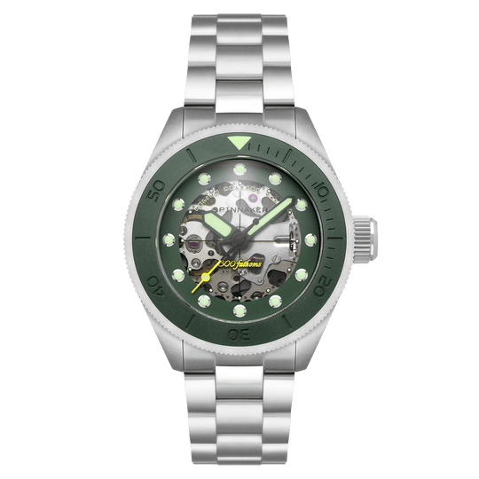 Spinnaker Piccard Skeleton Men's Green Automatic Watch SP-5135-22