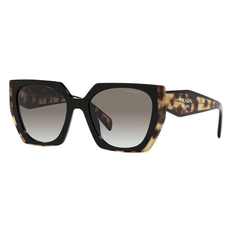 Prada PR15WF Oversized Square Sunglasses Tortoise Black