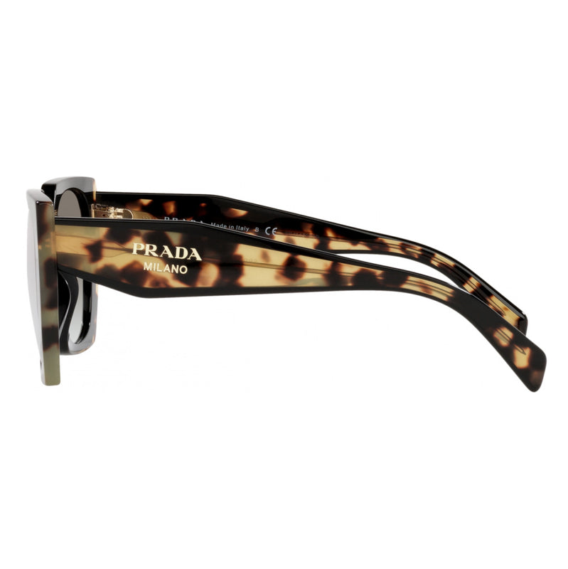Prada PR15WF Oversized Square Sunglasses Tortoise Black