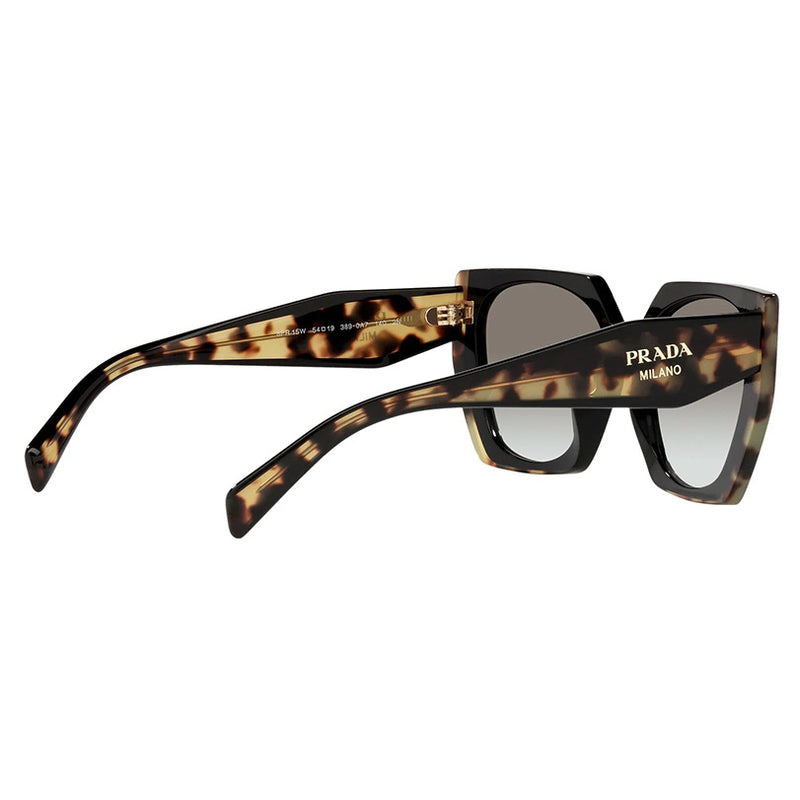 Prada PR15WF Oversized Square Sunglasses Tortoise Black