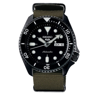 Seiko Men's Green Black 5 Sports Watch SRPD65K4